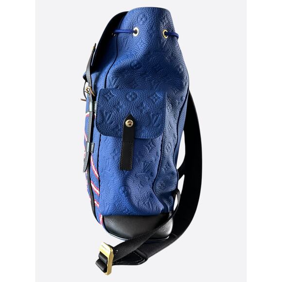 Louis Vuitton NBA Blue Monogram Christopher Backpack - Picture 4 of 5